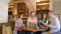 Guests enjoying a meal inside The Travelling Duke restaurant